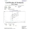 Certificate of Analysis for GHK Copper by MZ Biolabs.